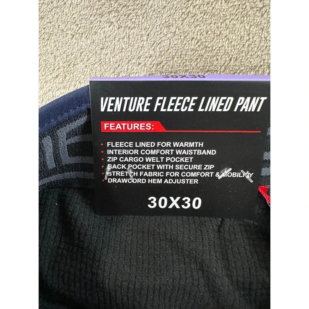 Gerry Venture Fleece Lined Performance Stretch Pants Men's 30x30 Blue NEW - Picture 2 of 14